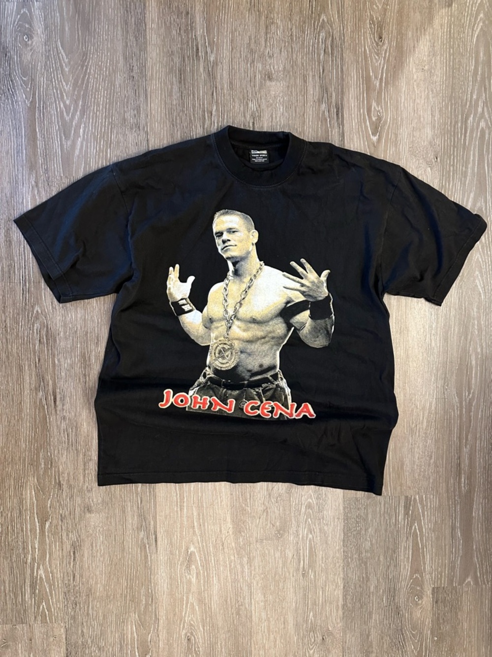 Y2K WWE John Cena black cotton t-shirt